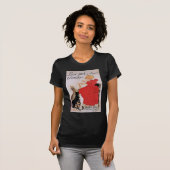 Girl with Cats, Alexandre Steinlen Tシャツ (正面フル)