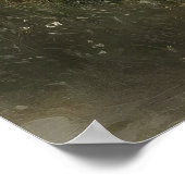 Girl With Chicken Printable, Rooster Rustic ポスター (角)