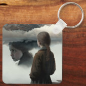 Girl with clouds キーホルダー (裏面)