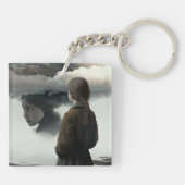 Girl with clouds キーホルダー (裏面)