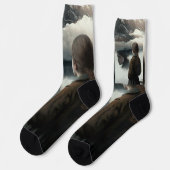 Girl with clouds ソックス (左)