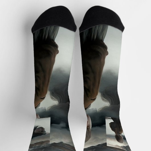 Girl with clouds ソックス (上部)