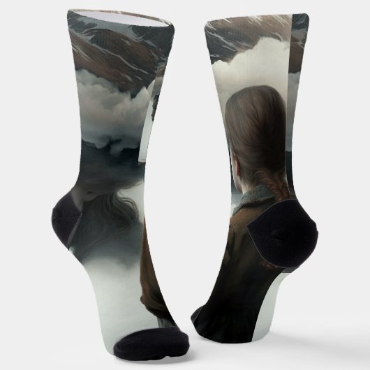 Girl with clouds ソックス (傾斜あり)