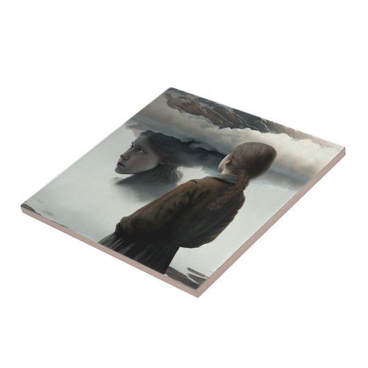 Girl with clouds タイル (側面)