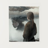 Girl with clouds タペストリー (正面)