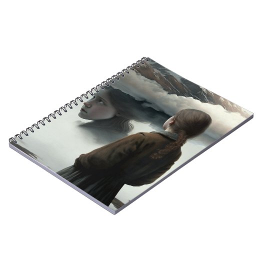 Girl with clouds ノートブック (左側)