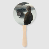 Girl with clouds ハンドファン (裏面)