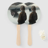 Girl with clouds ハンドファン (正面&裏面)