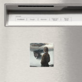 Girl with clouds マグネット (インサイチュ (食洗機))