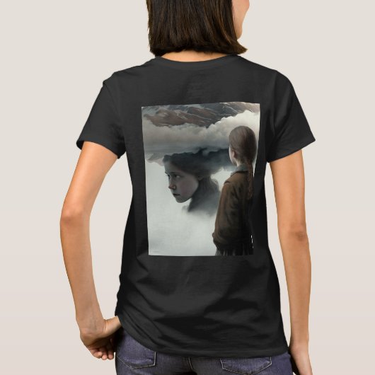 Girl with clouds tシャツ (裏面)