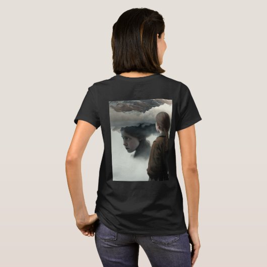 Girl with clouds tシャツ (裏面フル)