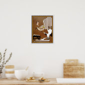 「Girl With Collie」デコプリントby Cole Phillips ポスター (キッチン)