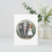 Girl With Elephant and Bird ポストカード (スタンド正面)