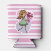 Girl With Flowers 缶クーラー (裏面)