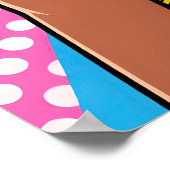 Girl with Flowers Pop Art Poster ポスター (角)