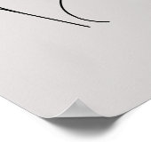 Girl with Kitten - Line Art ポスター (角)