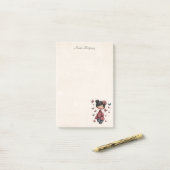 Girl with Magic Wand and Butterflies ポストイット (デスク上)