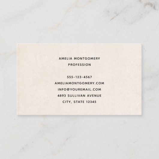 Girl with Magic Wand and Butterflies 名刺 (裏面)