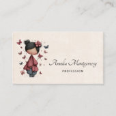 Girl with Magic Wand and Butterflies 名刺 (正面)