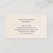 Girl with Magic Wand and Butterflies 名刺 (裏面)