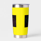 Girl with Marigold Afro Puffs 保温保冷タンブラー (左面)