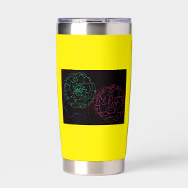 Girl with Marigold Afro Puffs 保温保冷タンブラー