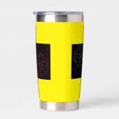 Girl with Marigold Afro Puffs 保温保冷タンブラー (右面)