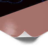 Girl with Marigold Afro Puffs Glossy Poster ポスター (コーナー)