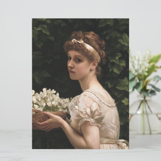 Girl With Pea Bloops (by Edward Poynter) カード (スタンド正面)