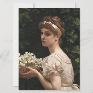 Girl With Pea Bloops (by Edward Poynter) カード