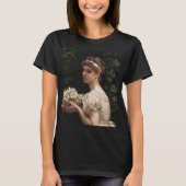 Girl With Pea Bloops (by Edward Poynter) Tシャツ (正面)