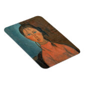 Girl with Pigtails, c.1918 (キャンバス上の油) マグネット (右側)