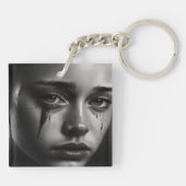 Girl with tears キーホルダー (裏面)