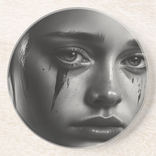 Girl with tears コースター (正面)