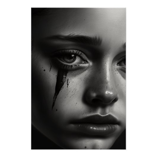 Girl with tears ポスター (正面)