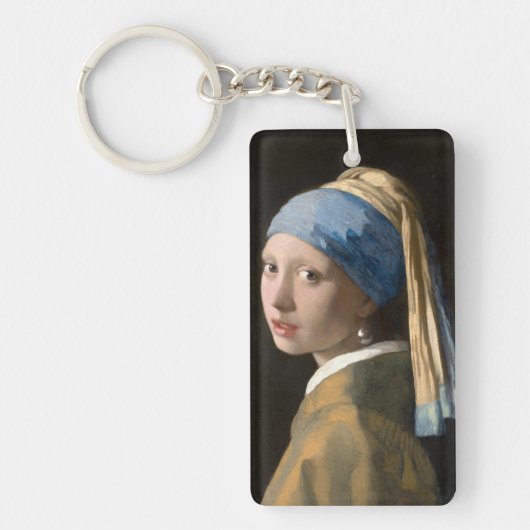 Girl with the pearl earring - Johannes Vermeer キーホルダー (正面)