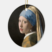 Girl with the pearl earring - Johannes Vermeer セラミックオーナメント (左)