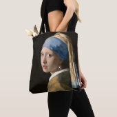 Girl with the pearl earring - Johannes Vermeer トートバッグ (クローズアップ)