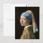 Girl with the pearl earring - Johannes Vermeer ポストカード (正面/裏面)