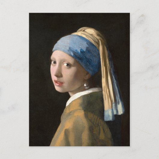 Girl with the pearl earring - Johannes Vermeer ポストカード (正面)