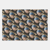 Girl with the pearl earring - Johannes Vermeer ラッピングペーパーシート (正面3)