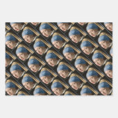 Girl with the pearl earring - Johannes Vermeer ラッピングペーパーシート (正面2)