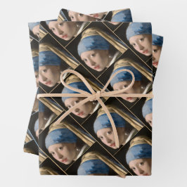 Girl with the pearl earring - Johannes Vermeer ラッピングペーパーシート