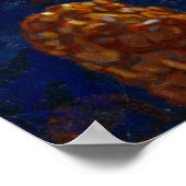 Girl with the red hat by Johannes Vermeer ポスター (角)