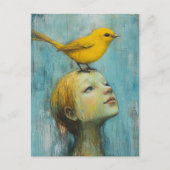 Girl with the Yellow Bird on Her Head ポストカード (正面)