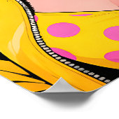 Girl with Yellow Shades Pop Art Poster ポスター (角)