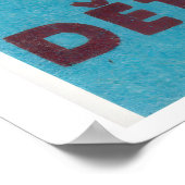 Girl with Yogurt Red Dress - Matchbox Print ポスター (角)