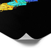 Girl Women's Yarn Crochet Knitting Funny Gift  ポスター (角)