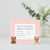 Girl Woodland Birthday Party採用証明書 (スタンド正面)