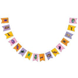 Girlande für Halloween バンティングフラッグ